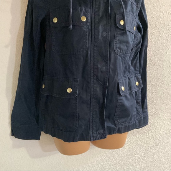 J. Crew Utility Cargo Navy Blue Light Jacket - Picture 4 of 12